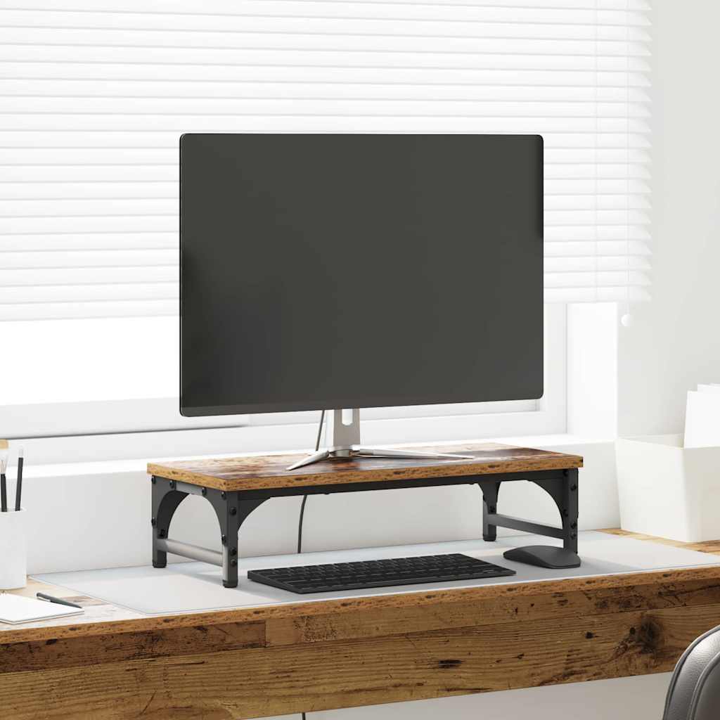 Supporto Per Monitor Legno Vecchio 55 X 23 X 14 cm