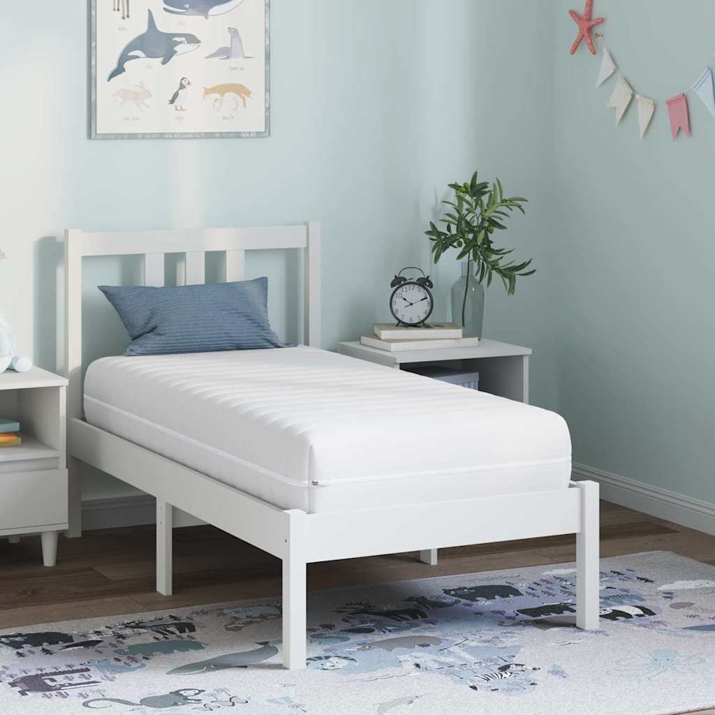 Materasso Bianco 70 X 140 Cm Molle Insacchettate
