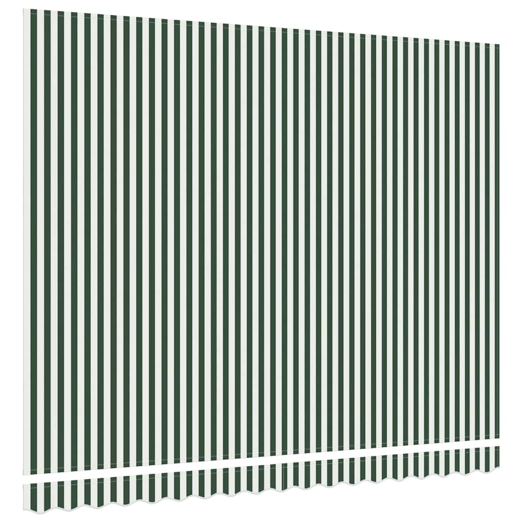 Telo Di Ricambio Per Tenda Da Sole Verde E Bianco 380 X 345 cm - Image 4
