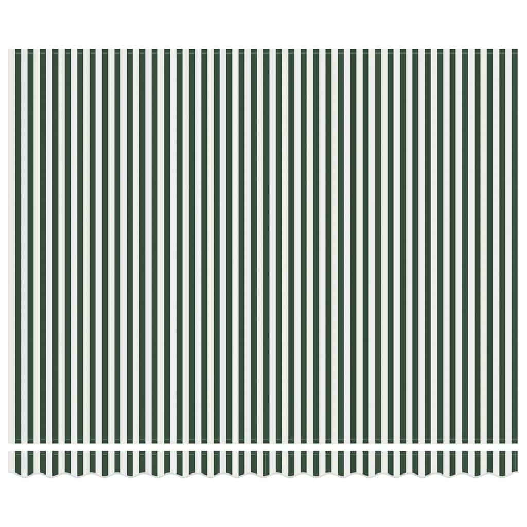 Telo Di Ricambio Per Tenda Da Sole Verde E Bianco 380 X 345 cm - Image 5