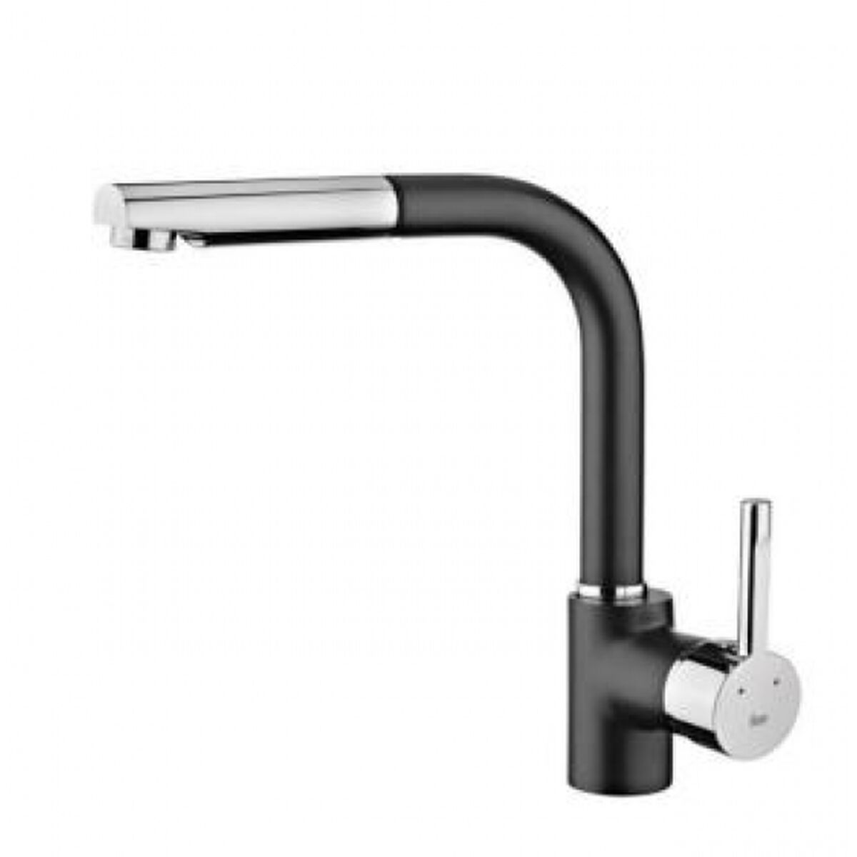 Rubinetto Monocomando Teka Ark938n Acciaio Inossidabile Nero Rotondo