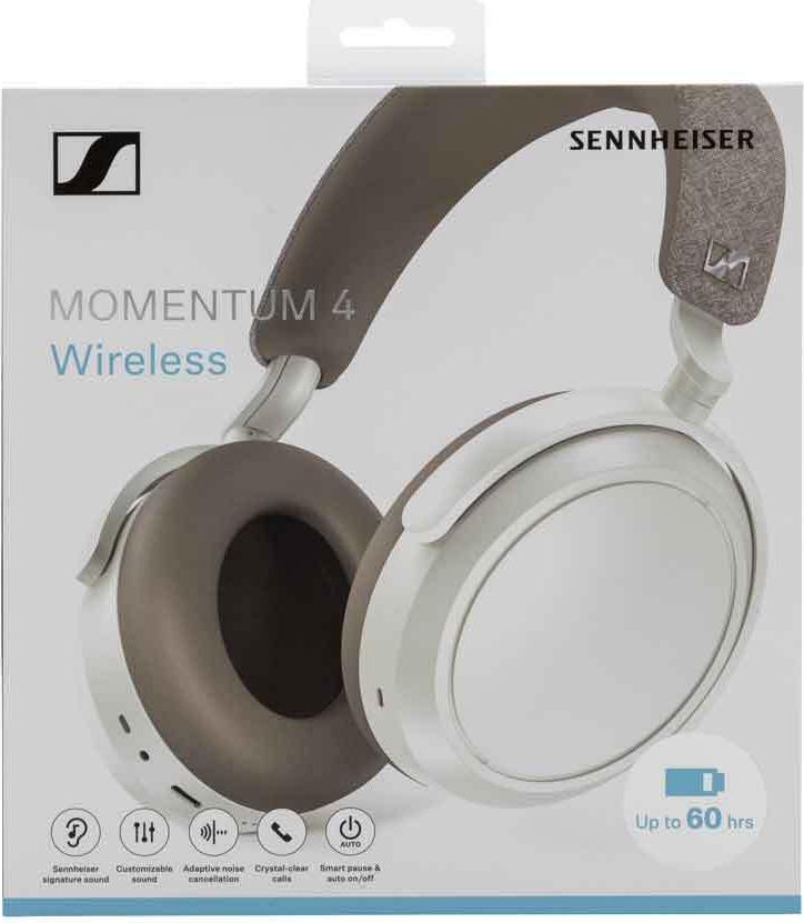 Sennheiser Momentum 4 - Kopfhörer Mit Mikrofon - Ohrumschließend - Bluetooth - Kabellos, Kabelgebunden - Aktive Rauschunterdrückung - 2,5 Mm Stecker,