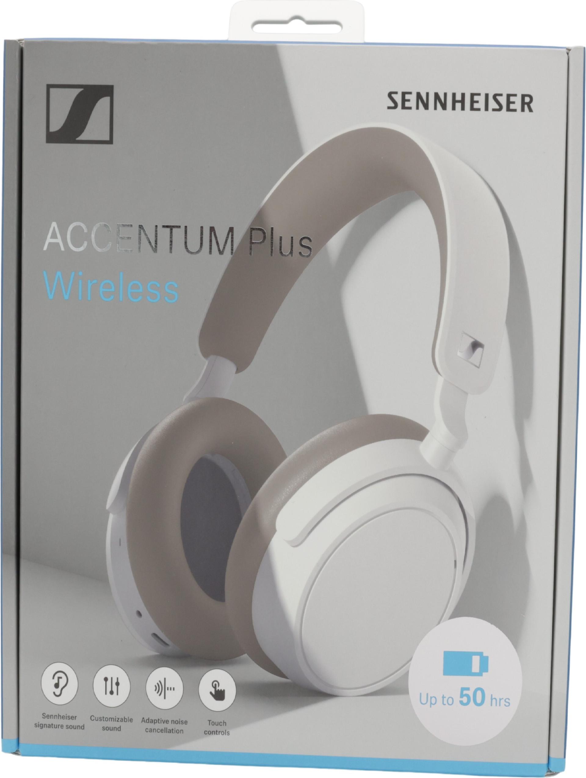 Sennheiser Accentum Plus - Kopfhörer Mit Mikrofon - Ohrumschließend - Bluetooth - Kabellos - Aktive Rauschunterdrückung - Weiß (700177)