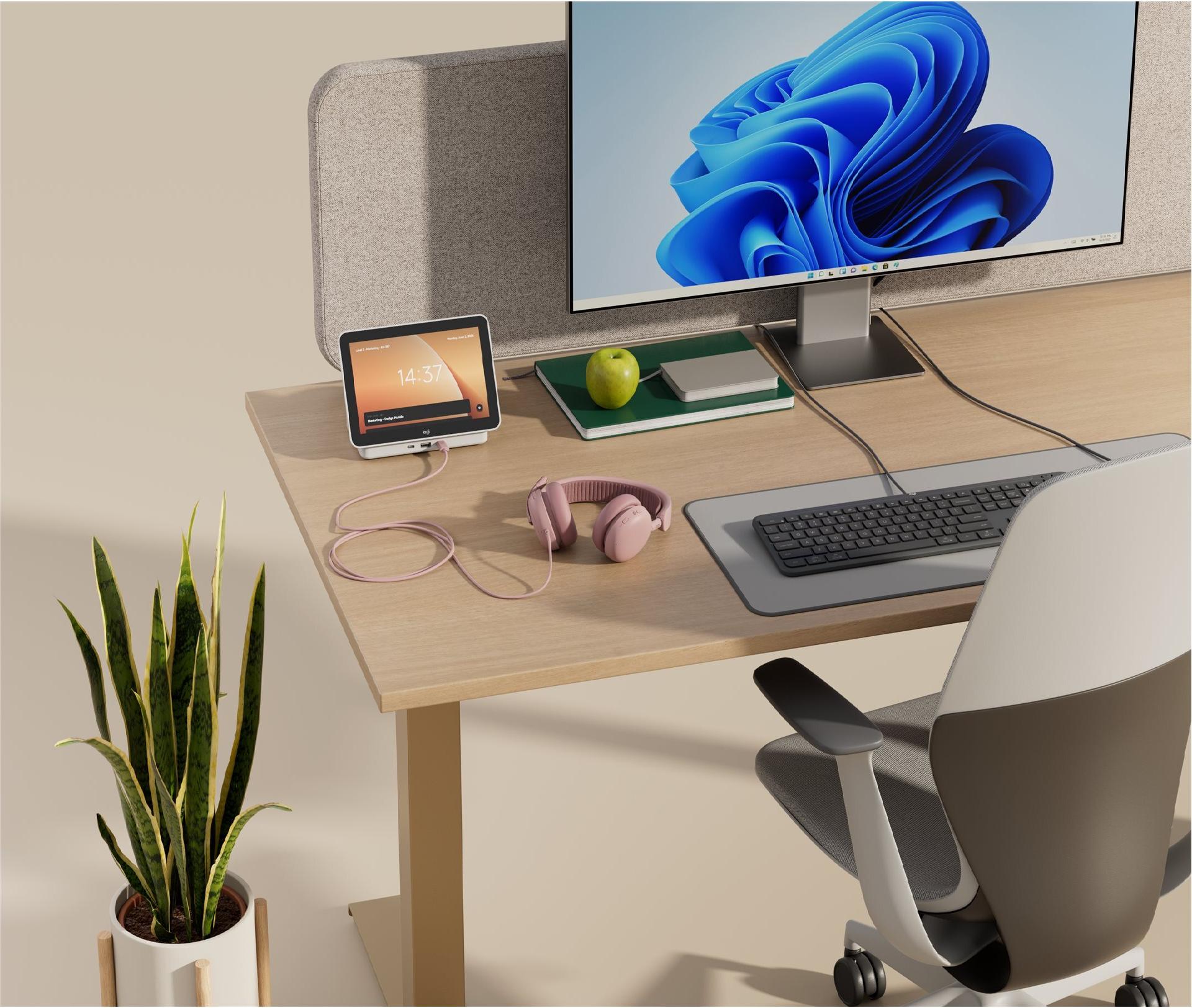 Logitech Zone Wired 2 For Business Headset - UsB-C/a - Active Noise Canceling - Rosé (981-001616)