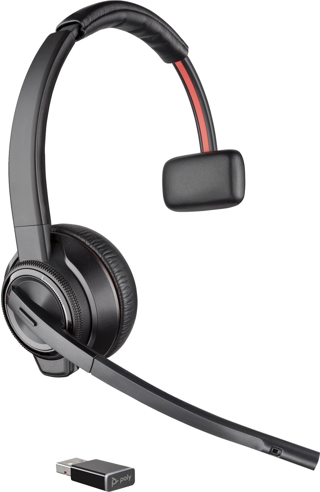 Poly Savi 8210 Office - Savi 8200 Series - Headset - ON-Ear - Dect / Bluetooth - Kabellos - Schwarz - Zoom Certified (8d3k5aa)