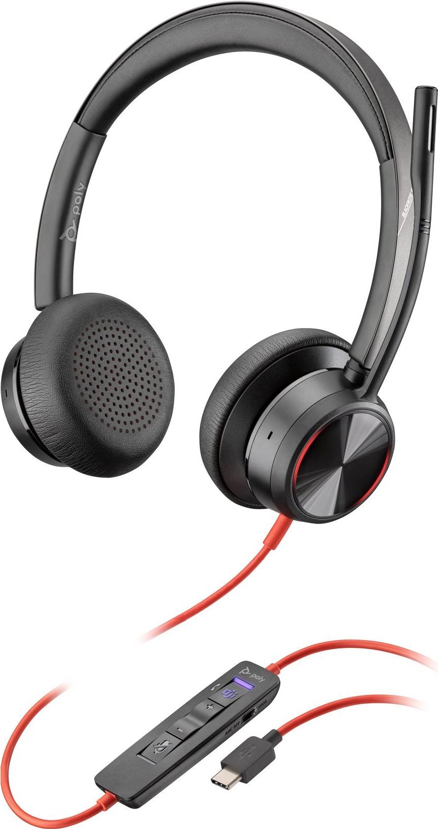 Hp Inc. Poly Blackwire 8225-M - Blackwire 8200 Series - Headset - ON-Ear - Kabelgebunden - Aktive Rauschunterdrückung - UsB-C - Schwarz - Zertifizier