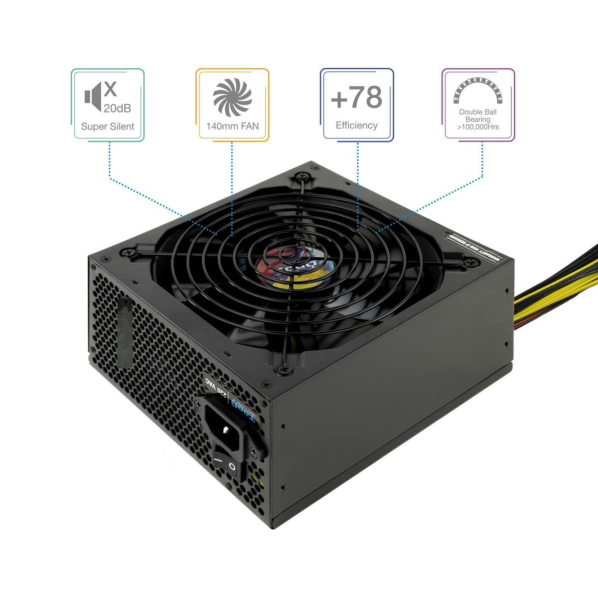 Fonte Di Alimentazione Tooq TqapolO-650sp Atx 650 W Ce - Rohs - Image 4