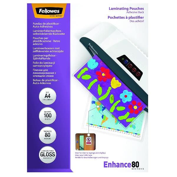 CF100POUCH ENHANCE80 A4 75M ADESIVE