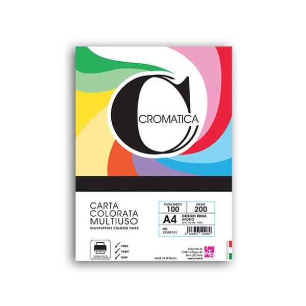 CARTA CROMATA TENUE 100FG A4 200G