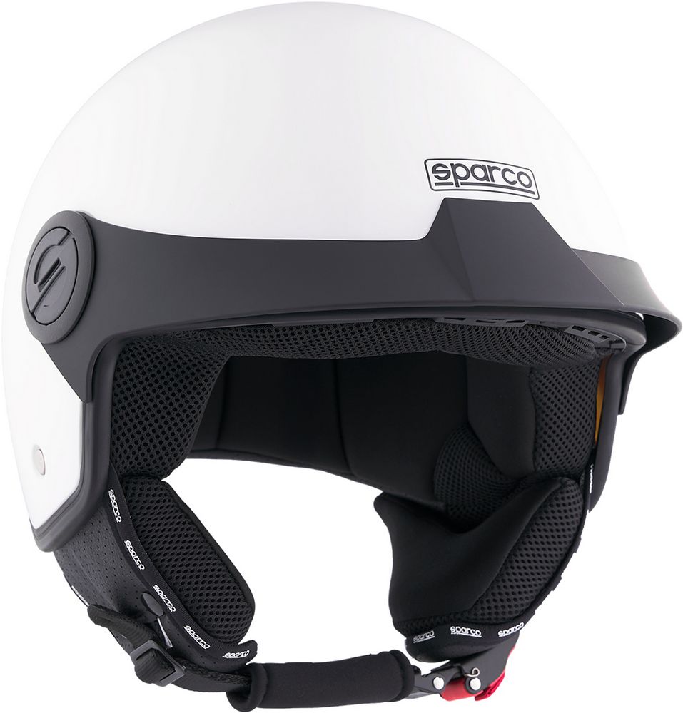 Casco Demi-Jet con Peak per moto Sparco con calotta in ABS Taglia M