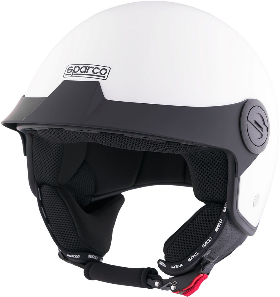 Casco Demi-Jet con Peak per moto Sparco con calotta in ABS Taglia M - Image 3