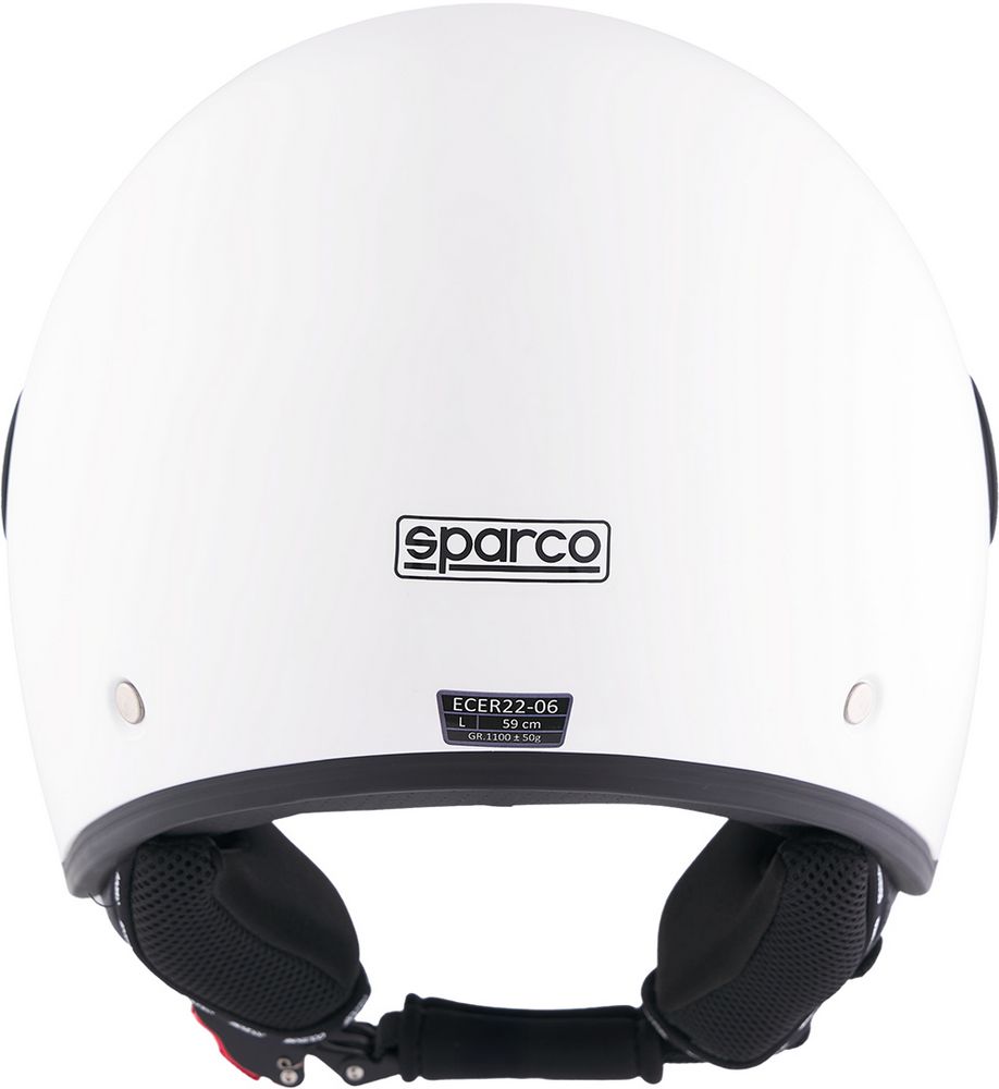 Casco Demi-Jet con Peak per moto Sparco con calotta in ABS Taglia M - Image 4