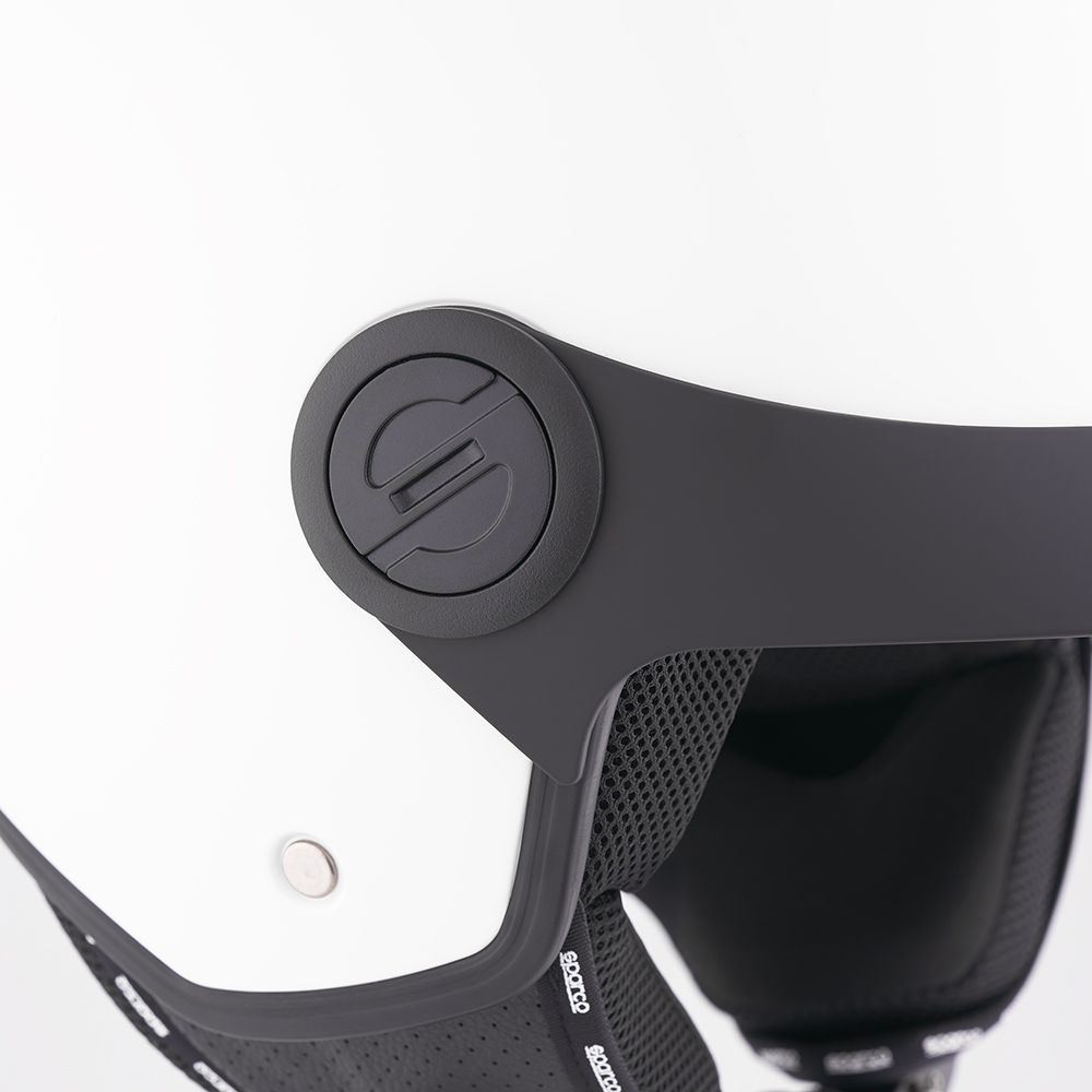 Casco Demi-Jet con Peak per moto Sparco con calotta in ABS Taglia M - Image 5