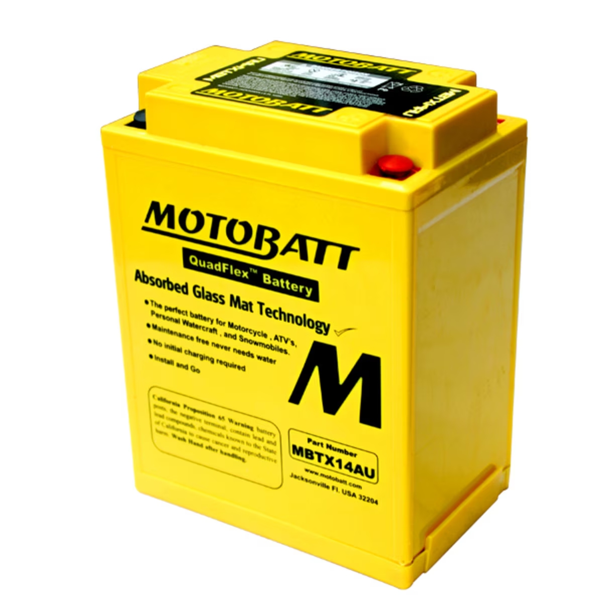 MotoBatt MBTX14AU 12V 16,5Ah – Batteria AGM Sigillata e Pronta all’Uso
