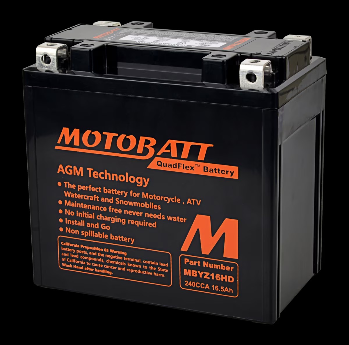 Batteria MotoBatt MBYZ16HD 12V 16,5Ah – Precaricata e sigillata