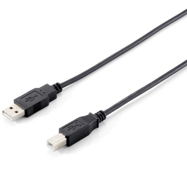 USB 2.0 CABLE A->B M/M 3 0M BLACK