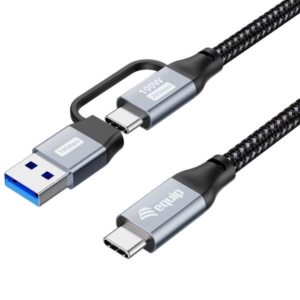 2 IN 1 USB 3.2 GEN 2X2 C TO C 1M