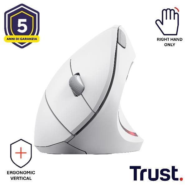VERTO WIRELESS ERGO MOUSE WHT