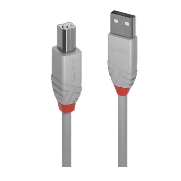 CAVO USB 2.0 TIPO A/B GRIGIO 3M