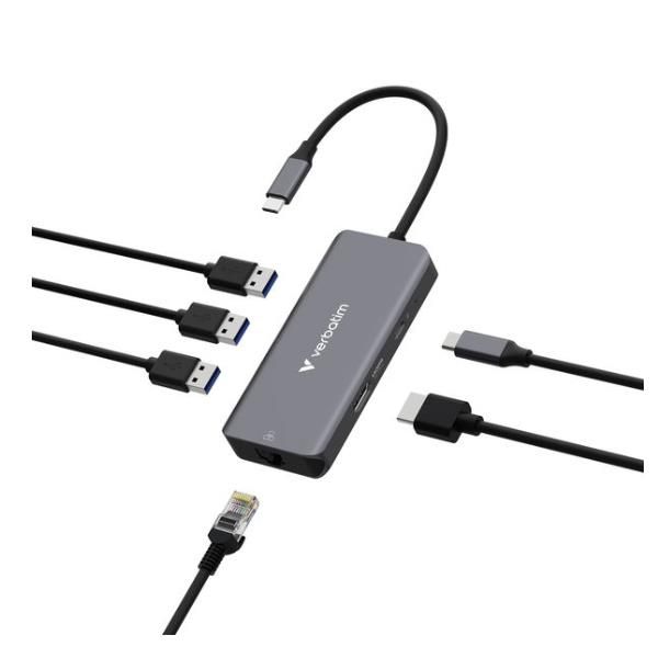 USB C MULTIPORT HUB 6 PORTE RJ45
