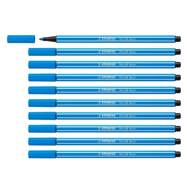 CF10 STABILO PEN 68 FLUO BLUE
