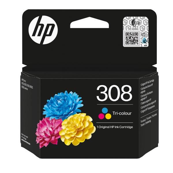 HP 308 TRI-COLOR ORIGINAL INK CART