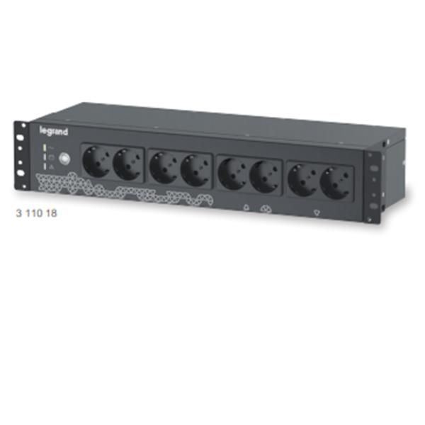 KEOR PDU 800VA 8 PRESE SCHUKO NERO