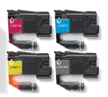 (Compatibile)Magenta Compatible Cartridge DCP-J1260W/J1313DW/J1360DW/J1460DW-0.5K#LC521M
