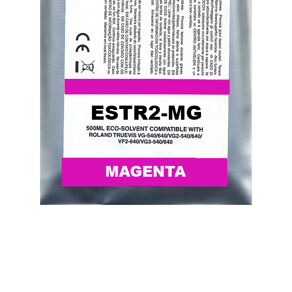(Compatibile) Magente Eco-Solvent Ink Bag Compa Roland TrueVIS SG2,VG2,VF2,SG3,VG3#500ML