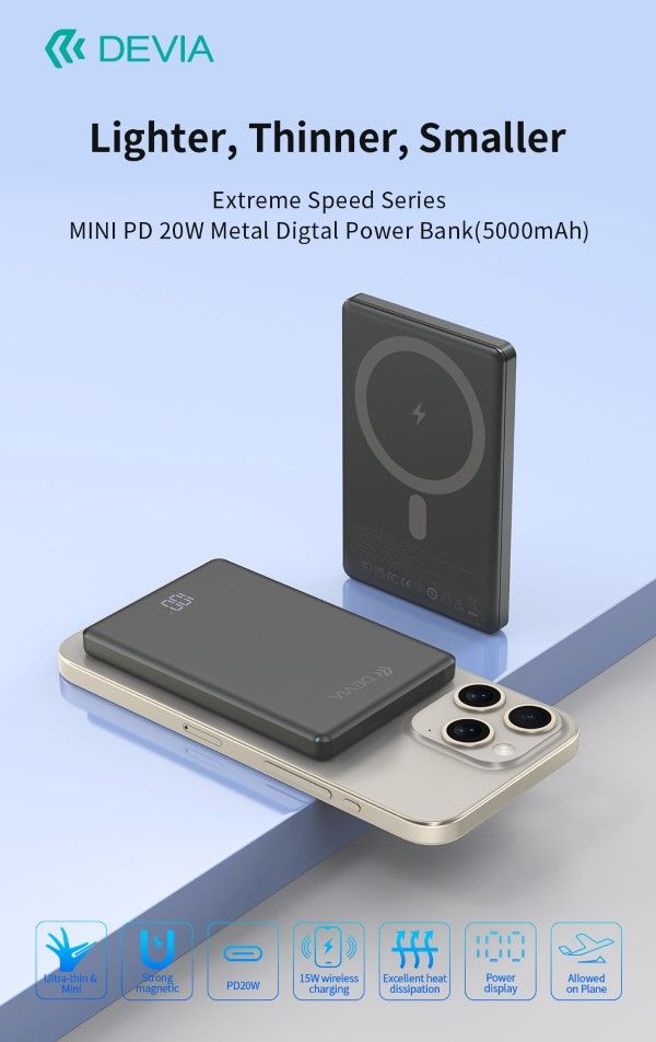Power bank Magnetico Extreme Speed ??Series MINI PD 20W 5000mAh