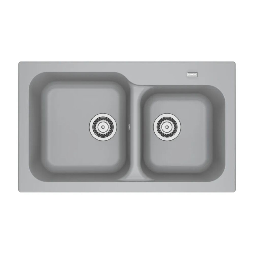 Lavello da incasso 2 vasche Franke KID 620 tectonite 83x50 cm. colore grigio