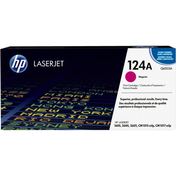 HP Cartuccia Toner originale magenta LaserJet 124A (Toner HP 124A / Q6003A Magenta)