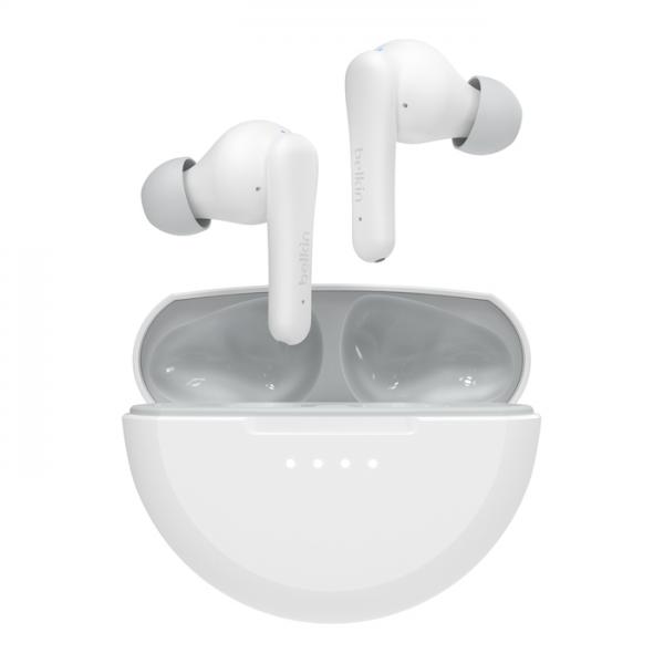 Belkin SoundForm Nano 2 Cuffie Wireless In-ear Musica e Chiamate Micro-USB Bluetooth Bianco (SOUNDFORM NANO2 TRUE WLESS BUDS WHT)