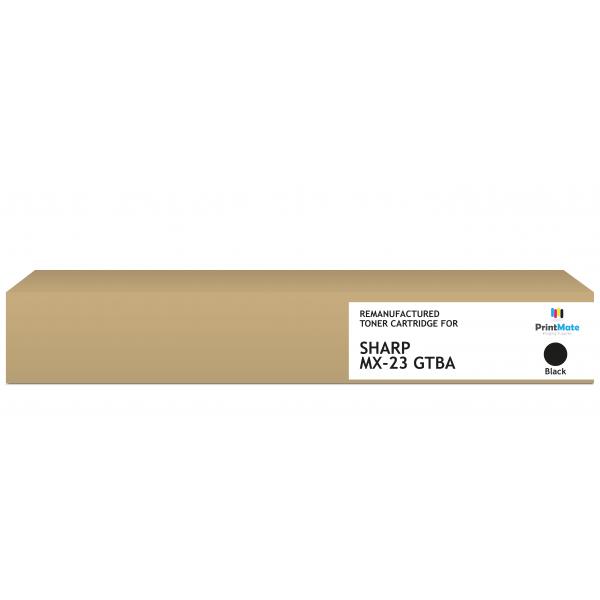 PrintMate K40078F6 cartuccia toner 1 pz Compatibile Nero (REMANUFACTURED BLACK TONER MX-23GTBA 18000P YIELD)