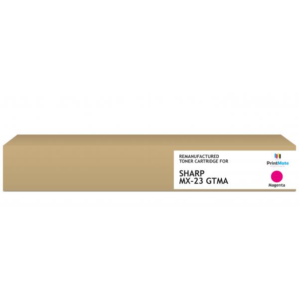 PrintMate K40080F6 cartuccia toner 1 pz Compatibile Magenta (REMANUFACTURED MAGENTA TONER MX-23GTMA 10000P YIELD)
