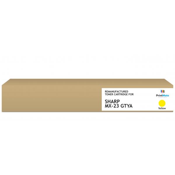 PrintMate K40081F6 cartuccia toner 1 pz Compatibile Giallo (REMKANUFACTURED YELLOW TONER MX-23GTYA 10000P YIELD)