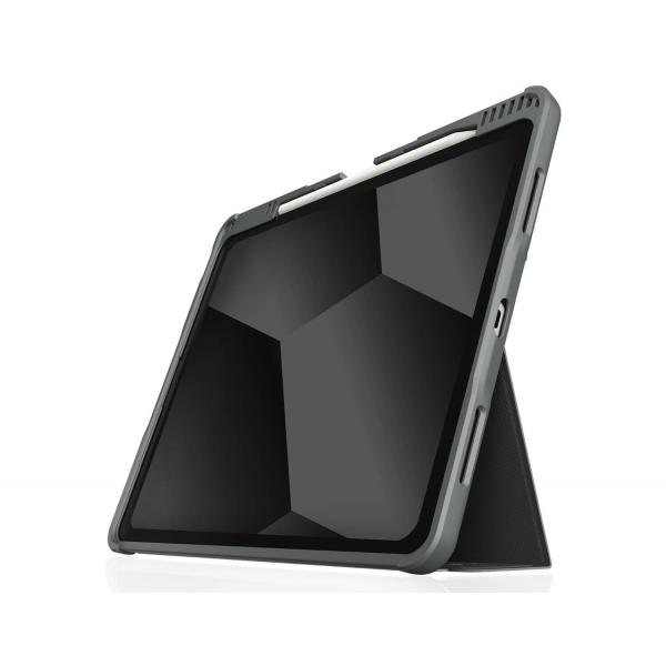 STM Dux Plus 33 cm [13] Custodia a libro Nero, Trasparente (STM Dux Plus [iPad Air 13 M2] - Black)