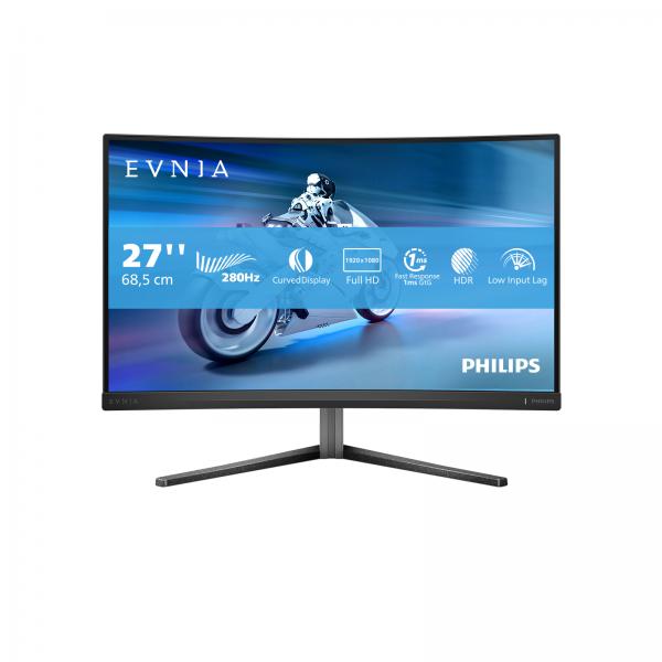 Philips Evnia 5000 27M2C5200W/00 Monitor PC 68,6 cm [27] 1920 x 1080 Pixel Full HD LCD Grigio (Philips Evnia 5000 27M2C5200W - Monitor a LED - gaming - curvato - 27 - 1920 x 1080 Full HD [1080p] @ 28