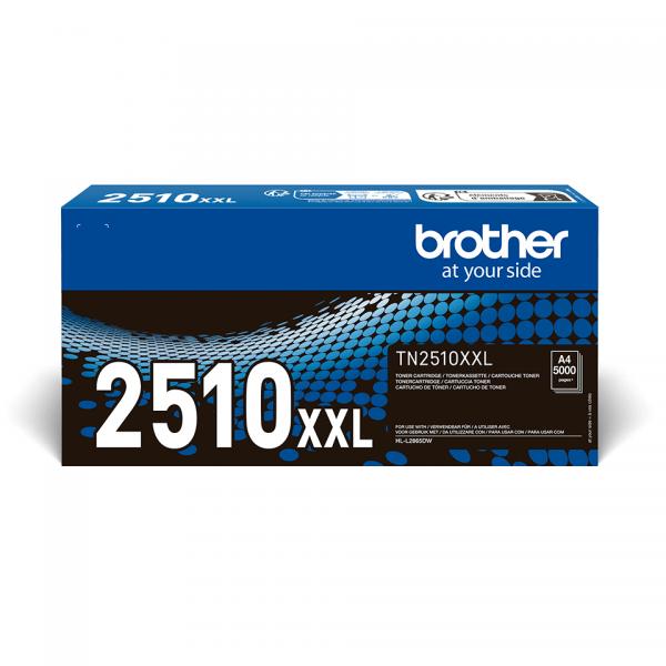 Brother TN2510XXL cartuccia toner 1 pz Originale Nero (Brother TN2510XXL - Ultra High Yield - nero - originale - scatola - cartuccia toner - per Brother HL-L2865DW, MFC-L2960DW, MFC-L2980DW)