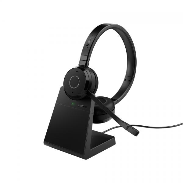 Jabra Evolve 65 TE Auricolare Con cavo e senza cavo A Padiglione Ufficio USB tipo A Bluetooth Base di ricarica Nero (JABRA Evolve 65 TE Stereo - Headset -Bluetooth - kabellos - Adapter USB-A via Blue