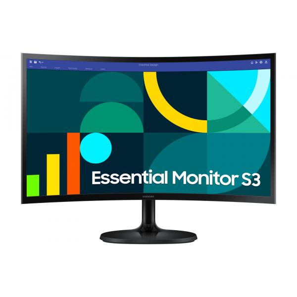 Samsung S24D360GAU Monitor PC 61 cm [24] 1920 x 1080 Pixel Full HD LED Nero (SAMSUNG 24IN S36D FHD CURVED MONITOR)