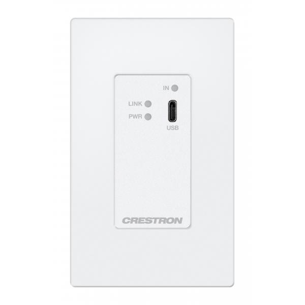Crestron HD-TX-4KZ-111-1G-W moltiplicatore AV Ricevitore AV Bianco (DM LITE 4K60 4:4:4 TRANSMITTER - F/ USB-C DP SIGNAL EXTENSION WHT)