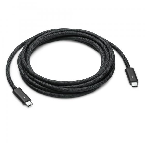 Apple MW5H3ZM/A Cavo Thunderbolt 3 m 40 Gbit/s Nero (THUNDERBOLT 4 [USB_C] PRO CABLE 3M)