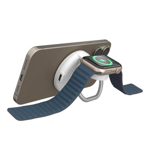 Targus HJ3310WHGL Caricabatterie per dispositivi mobili Cuffie, Smartphone, Orologio intelligente Bianco USB Carica wireless Ricarica rapida Interno (Targus HyperJuice tr?dl?s opladningsst)