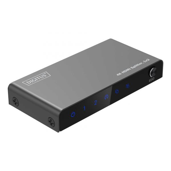Digitus Splitter HDMI 4K, 1x2 (4K HDMI SPLITTER 1X2 - 4K/60HZ HDCP 2.2-EDID CONTROL)