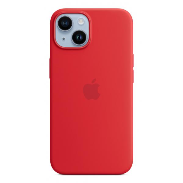 Apple Custodia MagSafe in silicone per iPhone 14 - [PRODUCT]RED (IPHONE 14 SI CASE RED)