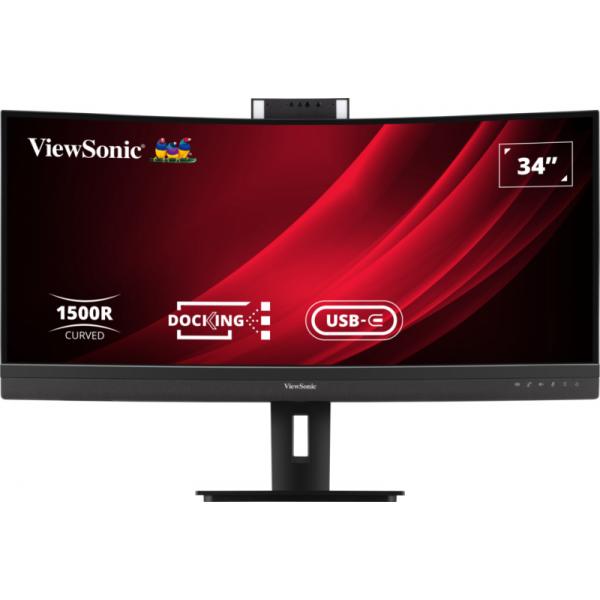 Viewsonic VG3457CV Monitor PC 86,4 cm [34] 3440 x 1440 Pixel UltraWide Quad HD LED Nero (34IN UWQHD CURVED VIDEO CONF - MONITOR 5YR WARR)