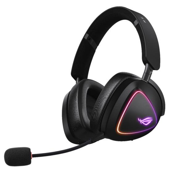 ASUS ROG DELTA II Auricolare Con cavo e senza cavo A Padiglione Gaming USB tipo-C Bluetooth Nero (ASUS ROG Delta II Gaming Headset)