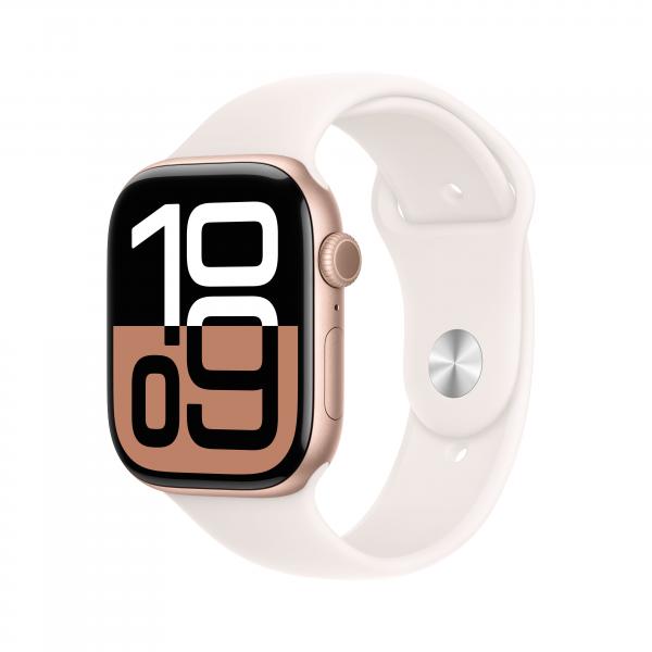 Apple Watch Series 10 OLED 46 mm Digitale 416 x 496 Pixel Touch screen Rose Gold Wi-Fi GPS [satellitare] (-^APPLE WATCH10 46 RG AL LB SB ML GP)