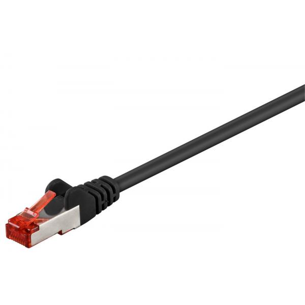 Microconnect SSTP625S cavo di rete Nero 25 m Cat6 S/FTP [S-STP] (S/FTP CAT6 25m Black LSZH - PiMF [Pairs in metal foil] - 4x2xAWG 28, CU - Warranty: 300M)